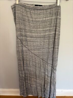 Massimo Gray Textured Maxi Skirt